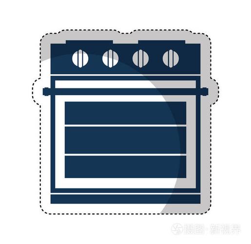 烘箱裝置孤立的圖標插畫-正版商用圖片0w92ea-攝圖新視界